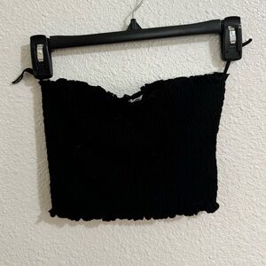 Garage Black Strapless Tube Top